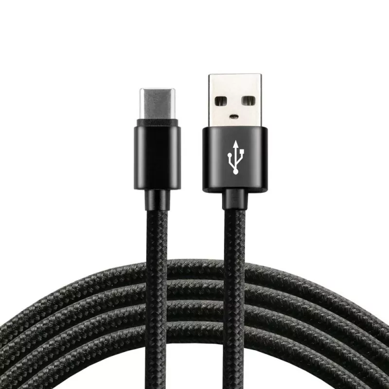 everActive USB-C laidas 1 m - Juodas, pintas, greitas įkrovimas, 3A - CBB-1CB