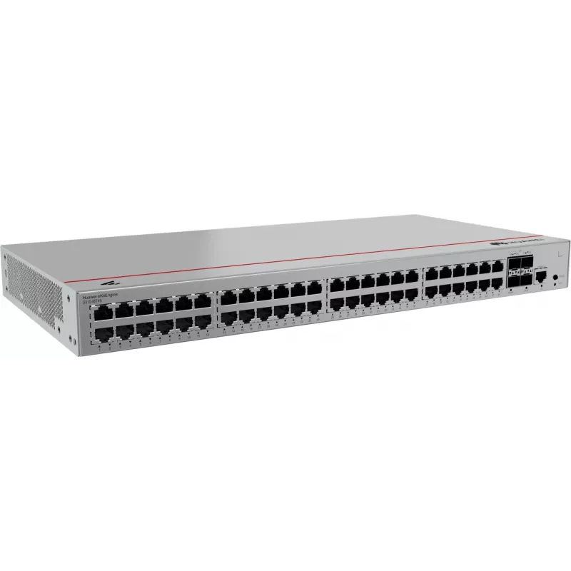 HUAWEI CloudEngine S310-48T4S komutatorius — 48x Gigabit Ethernet (10/100/1000), 1U, RJ-45 konsolė, pilkas