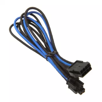 Silverstone EPS 8-Pin į EPS/ATX 4+4-Pin kabelis, 300 mm - juoda/ (SST-PP07-EPS8BA)