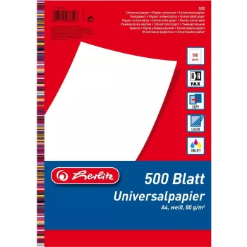 Spausdinimo popierius A4 Herlitz 5033402 500 lapų Baltas