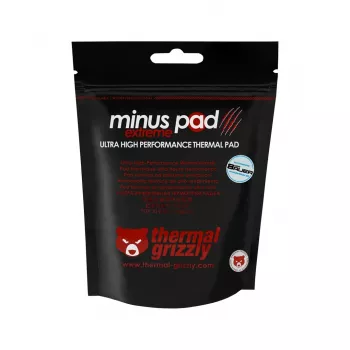 Thermal Grizzly Minus Pad Extreme termo tarpinė 100×100×0,5 mm, tankis 3,38 g/cm³, mėlyna/rožinė