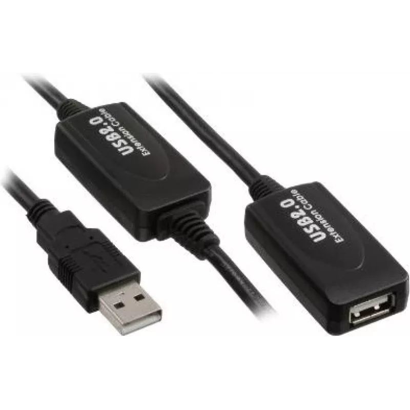 USB kabelis Kindermann 5771000110 USB 2.0 10 m Juodas