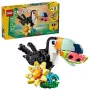 Konstravimo žaislas LEGO Creator 3 viename – laukiniai gyvūnai: atogrąžų tukano rinkinys 31173