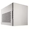 Mini-ITX korpusas SidabrinėSTONE SST-SG15S, sidabrinis aliuminio kompaktinis korpusas