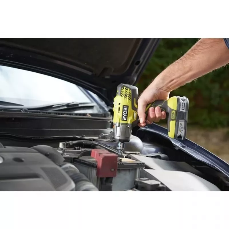 Ryobi R18IW3 elektrinis atsuktuvas/smūginis suktuvas 1/2 One+ 18V 2,0Ah Juodas, Žalias