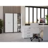 OLIV 2D CLOSED SHELVING UNIT, ANTHRACITE/Balta SET