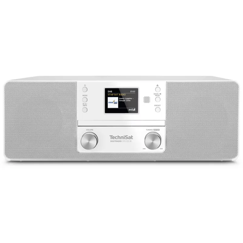 TechniSat DigitRadio 370 CD IR DAB radijas CD / MP3 grotuvas skaitmeninis grotuvas radijas internetinis radijas Bluetooth garso imtuvas 10 vatų