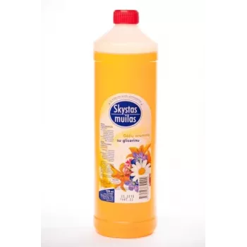 Skystas muilas su glicerinu, gėlių kvapo, 1 l