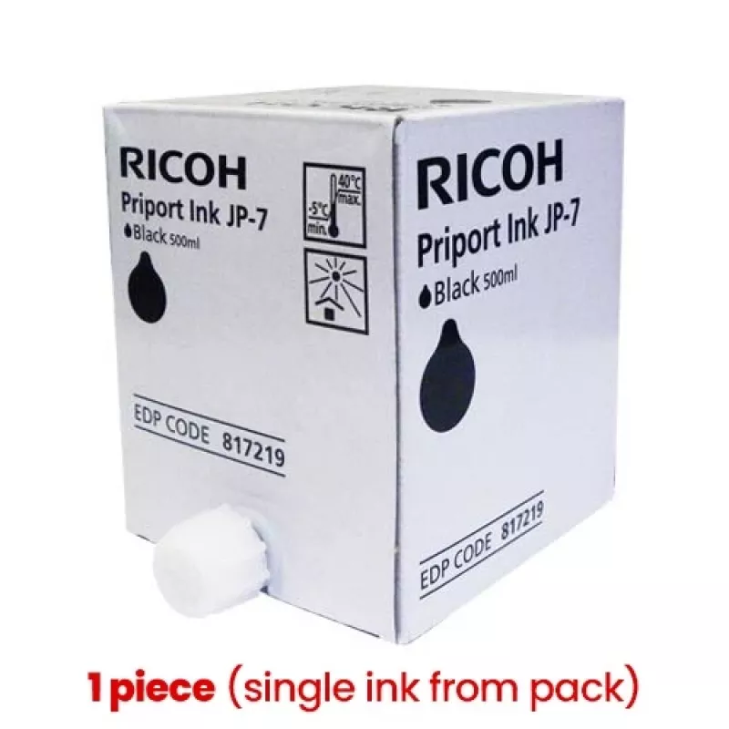Ricoh JP-7 (817219) Rašalo kasetė, Juoda (1 vnt.)