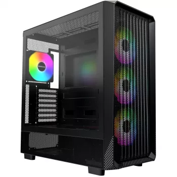 PC korpusas Montech X5 Midi Tower juodas ATX 3x140mm ventiliatoriai