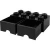 Stalčius LEGO Room Copenhagen Brick 8 juodas — LEGO kaladėlių laikymo stalčius