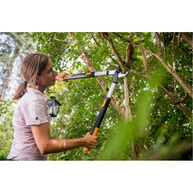 Fiskars SmartFit teleskopinės žirklės 915 mm L86 juodos oranžinės (1013564)