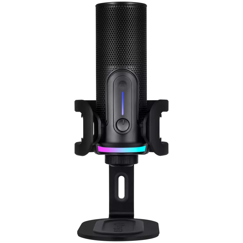 Streamplify MIC PRO USB mikrofonas su RGB apšvietimu, juodas SPMC-P3C327.11