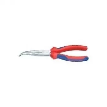 „Knipex“ mechanikų replės, 200 mm ilgio, 2 forma, 40° kampas, srieginė, daugiakomponentė rankena, chromuotos