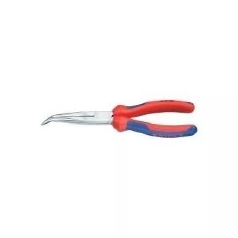 „Knipex“ mechanikų replės, 200 mm ilgio, 2 forma, 40° kampas, srieginė, daugiakomponentė rankena, chromuotos