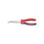 „Knipex“ mechanikų replės, 200 mm ilgio, 2 forma, 40° kampas, srieginė, daugiakomponentė rankena, chromuotos