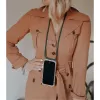 Telefono kaklo juosta Lookabe loo014, skirta iPhone XR – auksinės-žalios spalvos apsauginis maišelis su dirželiu
