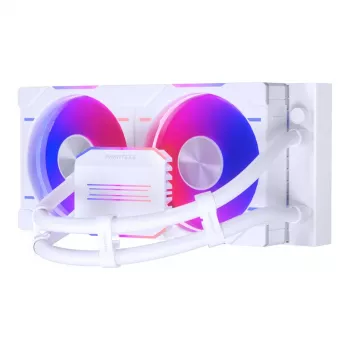 Phanteks Glacier One 240D30 DRGB procesoriaus skysčio aušinimo sistema „viskas viename“ 12 cm balta 1 vnt.