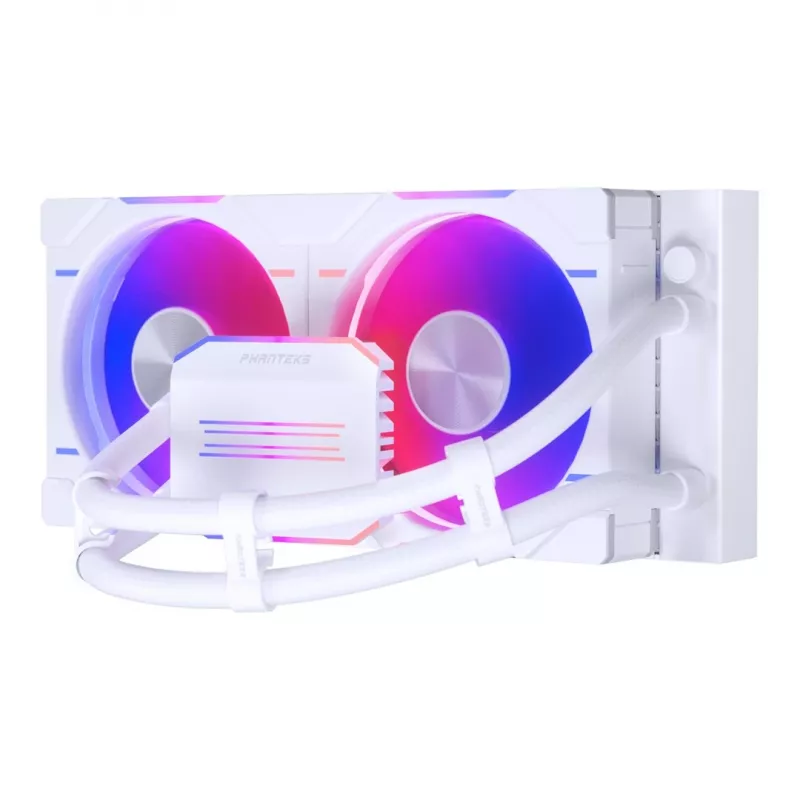 Phanteks Glacier One 240D30 DRGB procesoriaus skysčio aušinimo sistema „viskas viename“ 12 cm balta 1 vnt.