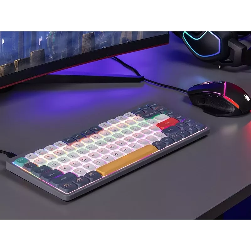 Mechaninė klaviatūra Tracer FINA 84 pilka (Outemu Raudona Switch) TRAKLA47279