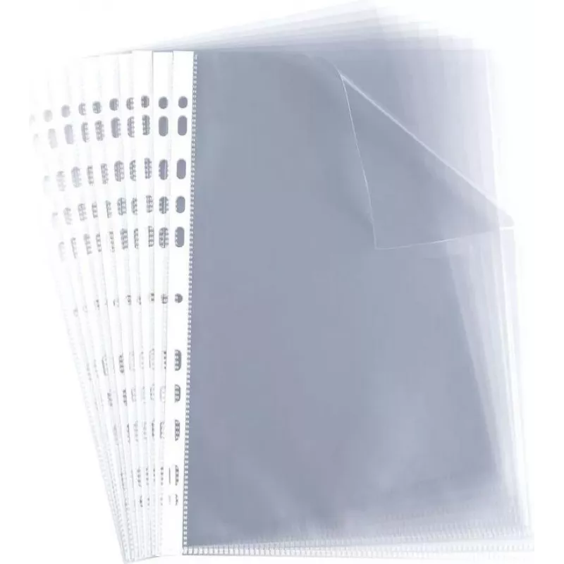 ELBA perforuotas įdėklas, A4, PP, 0,06 mm, skaidrus, atviras viršus, euro perforacija, 230 x 307 mm (M970506)