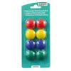 Lentos magnetukai Stanger modelis 73002 rinkinys iš 8 spalvų, pakuotėje 8 apvalūs magnetukai