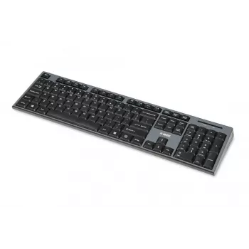IBOX Desktop Kit Pro belaidė klaviatūra ir pelė, QWERTY viso dydžio 104 klavišai, 2,4 GHz, 1200 DPI, juoda