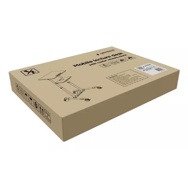 Stovimas stalas Gembird TVS-DESK-01-BK juodas 20 kg 1110-1345 mm