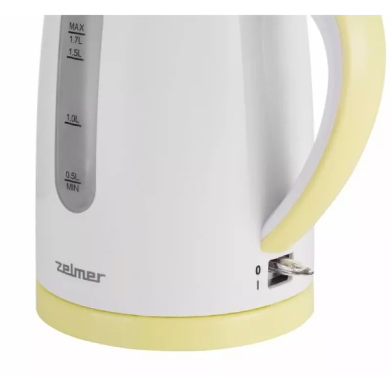 Elektrinis virdulys Zelmer 1,7 L 2200 W Baltas Geltonas