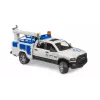Automobilis Dodge RAM 2500 su besisukančiu švyturėliu Gaidys BRUDER 02509