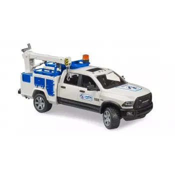Automobilis Dodge RAM 2500 su besisukančiu švyturėliu Gaidys BRUDER 02509