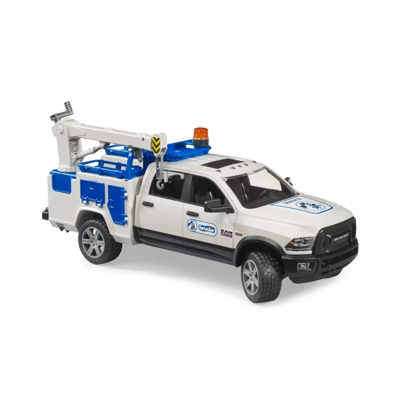 Automobilis Dodge RAM 2500 su besisukančiu švyturėliu Gaidys BRUDER 02509