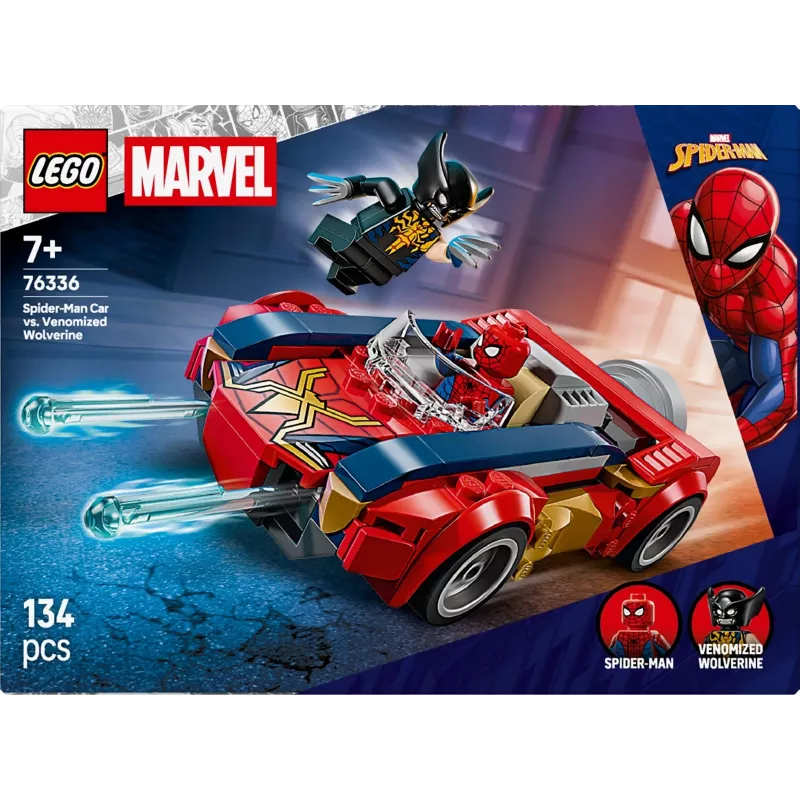 LEGO MARVEL 76336 Spider-Man automobilis prieš Venomizuotą Eršketą
