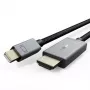 Mini DisplayPort į HDMI kabelis CABLETIME 1 m, 4K@30Hz, pasyvus adapterio kabelis