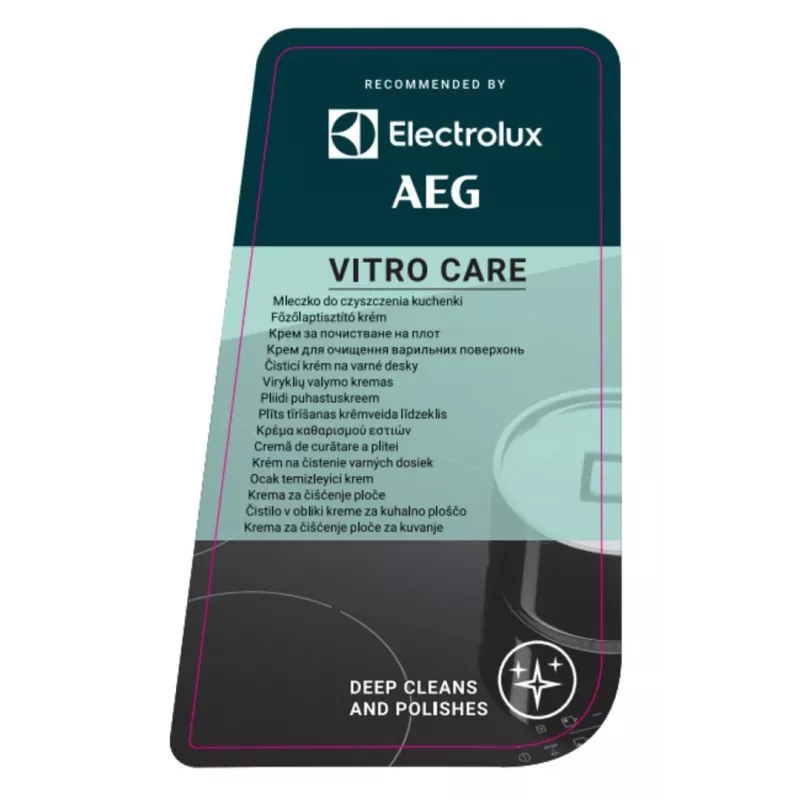 Kaitlenčių valymo kremas Electrolux Vitro Care 300 ml — kremas keraminėms ir indukcinėms kaitlentėms, buteliukas su dozatoriumi