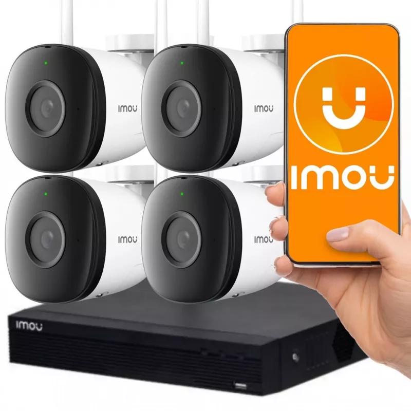 Stebėjimo kamera IMOU WRL CAMERA SECURITY KIT NVR1104HS-W-S2 4-F22