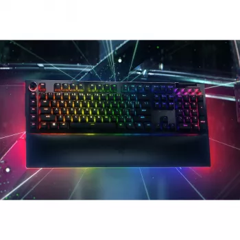 Razer JuodaWidow V4 Pro klaviatūra, žaidimams, USB, QWERTZ, vokiška, juoda