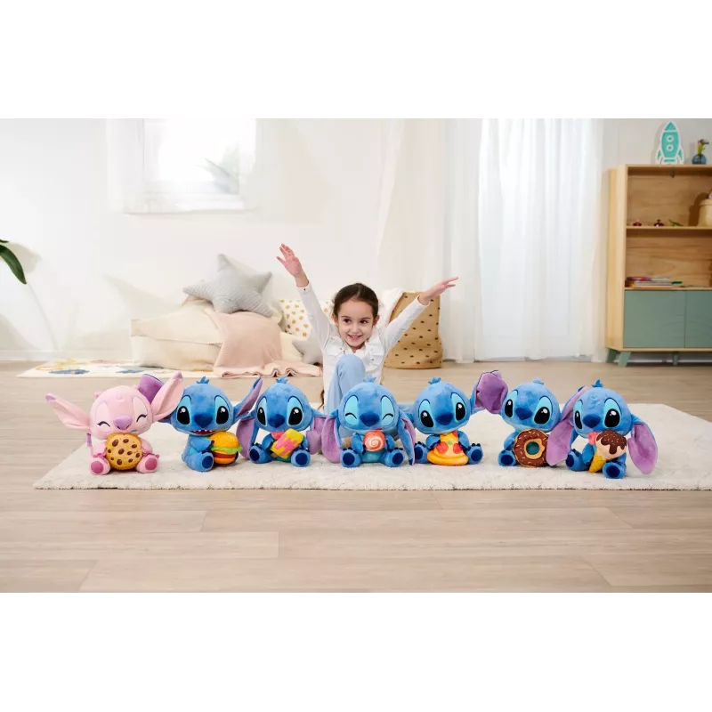 SIMBA pliušinis žaislas Stitch su ledais 25 cm, Originali minkšta figūrėlė