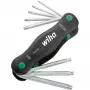 Atsuktuvų rinkinys wiha TORX kampinis 8 dalių Wiha 23049, vidiniai TORX L-rakčiai, kampinės rankenos