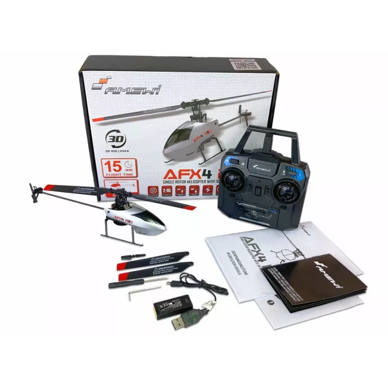 Amewi AFX4 nuotoliniu būdu valdomas RC modelis Sraigtasparnis Elektros variklis (25329)