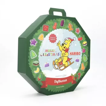 Advento kalendorius Haribo Balthasar 810030.001, įvairiaspalvis, 260×60×250 mm
