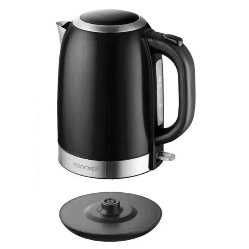 Elektrinis virdulys Concept Solution RK3245 — 1,7 l, 2200 W, nerūdijantis plienas, juodas