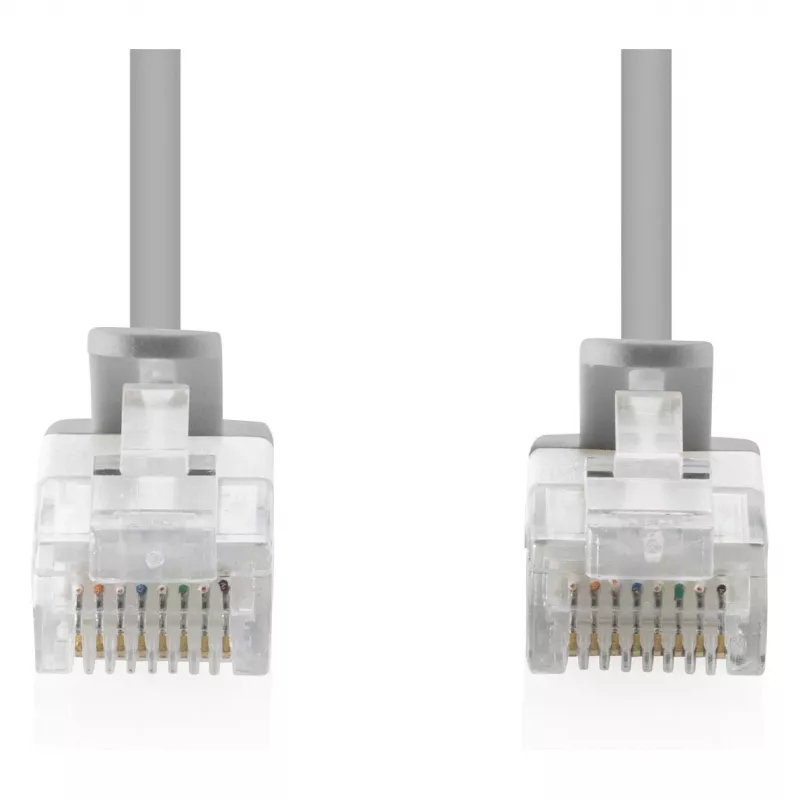 komutacinis kabelis DIGITUS CAT 6 U-UTP plonas, 2 m, pilkas