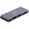 CANYON hub DS-5 5in1 Thunderbolt 3 4k Space Pilka