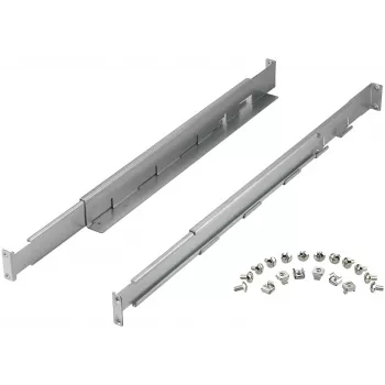 Stovo bėgelių rinkinys PowerWalker 10120531 — sidabrinis, plotis 550 mm, aukštis 140 mm, gylis 70 mm, palaiko stovo gylį 78–120 cm, svoris 3,1 kg
