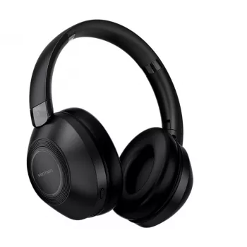 Ausinės Vention NBBB0 SoundMate S11 — belaidės Bluetooth 5.3 ausinės su ausies kabliuku, įkrovimo dėklas 400 mAh, iki 20 val., juodos
