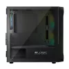 Kompiuterio korpusas Logic Concept Portos Mini ARGB Micro ATX juodas