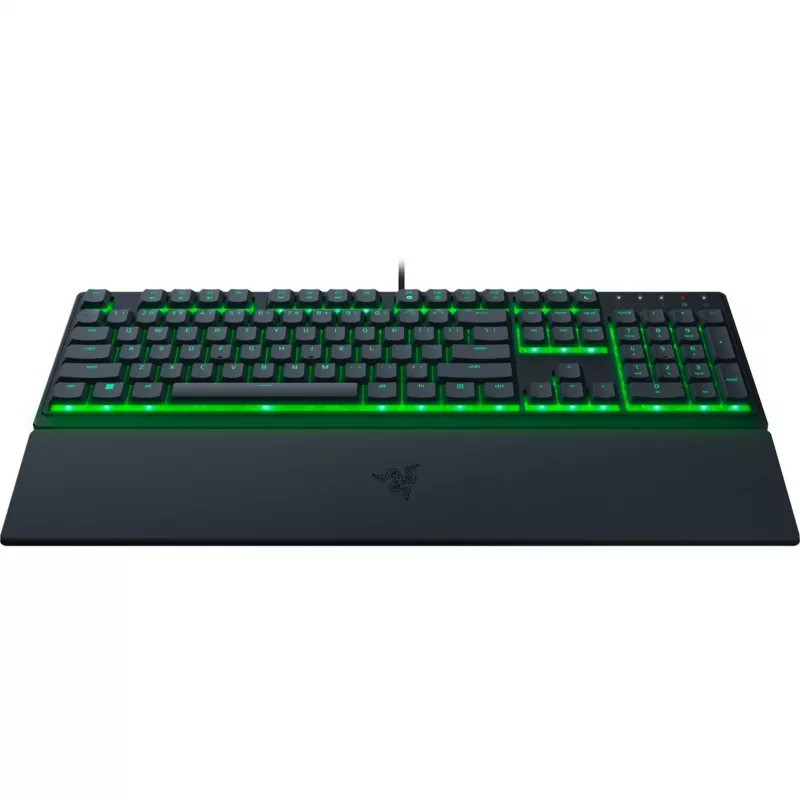 Razer Ornata V3 X klaviatūra, žaidimams, USB, QWERTZ, vokiška, juoda, RGB LED