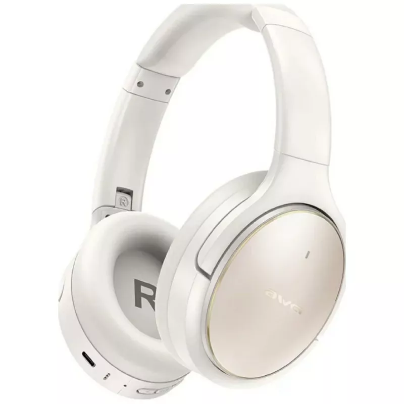 Awei Bluetooth ausinės AT20 ANC ENC 6.0 — belaidis antausinis ausinių komplektas su ANC ir ENC