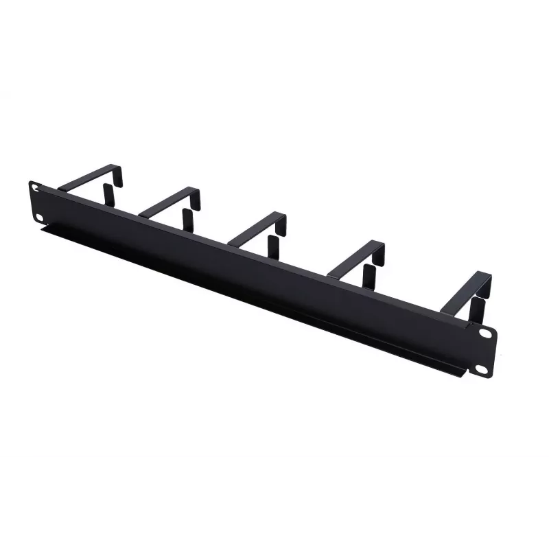 Kabelių valdymo skydelis Extralink Extralink kabelis organizer 1U juodas